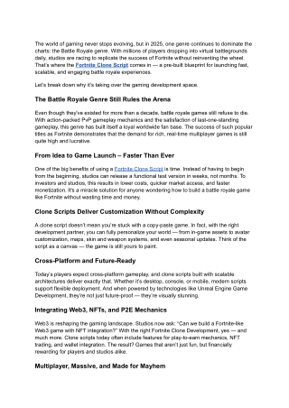 2025’s Battle Royale Blueprint_ Why Fortnite Clone Scripts Are in Demand
