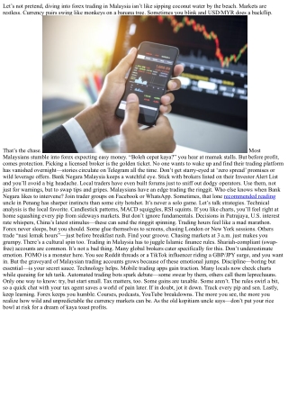 Trading Forex in Malaysia: The Insider’s Playbook for 2024