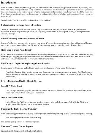 Gutter Repairs That Save You Money Long-Term—Here’s How!