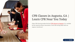 CPR classes in Augusta