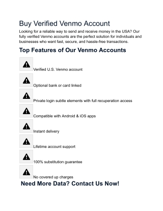 Buy Verified Venmo Account