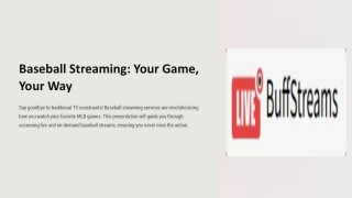 Baseball Streaming Website