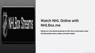 watch NHL online