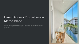 direct access properties on marco island