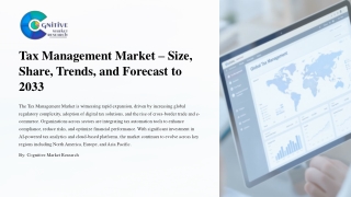 Tax Management Market Size Share Trends and Forecast to 2033