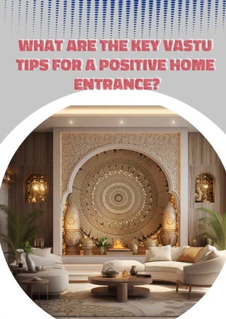 What are the key Vastu tips for a positive home entrance?