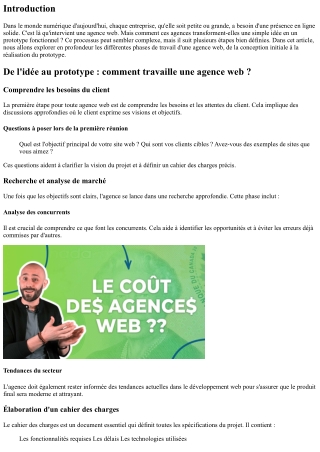 De l'idée au prototype : comment travaille une agence web ?