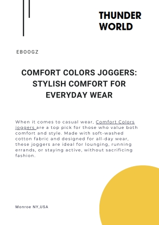 Premium Comfort with Comfort Colors Joggers