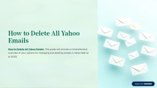 How to Delete All Yahoo Emails Quickly and Easily