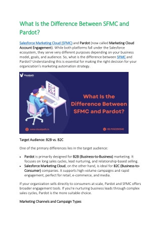 Salesforce Marketing Cloud Training in India | Salesforce