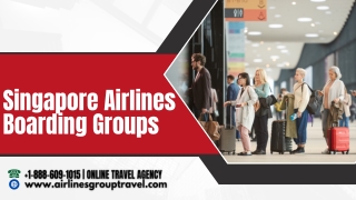 What are the Singapore Airlines boarding groups?