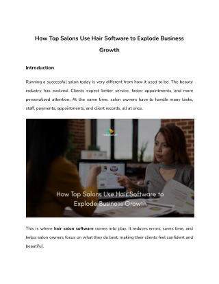 How Top Salons Use Hair Software to Explode Business Growth