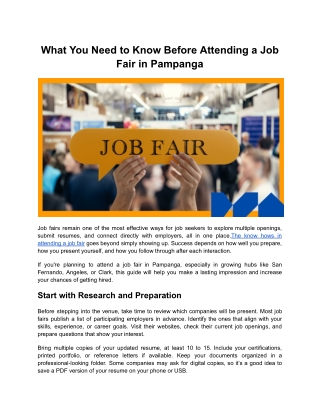 JobTipsPH _ What You Need to Know Before Attending a Job Fair in Pampanga