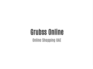 Revolutionizing Grocery Shopping in Dubai: Grubss Your Go-To Online Grocery Platform