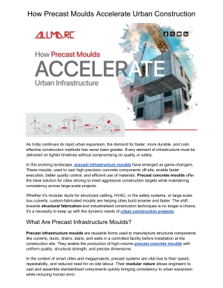 How Precast Moulds Accelerate Urban Construction