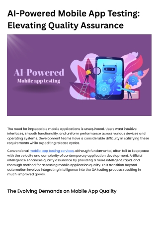 ai powered mobile app testing elevating quality