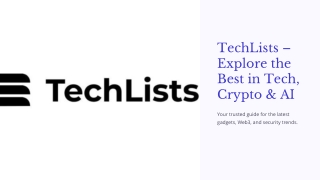 techlists explore the best in tech crypto ai