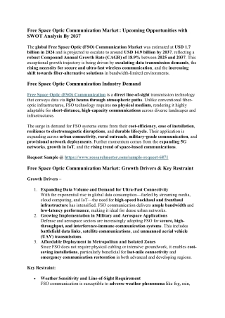 Free Space Optic Communication