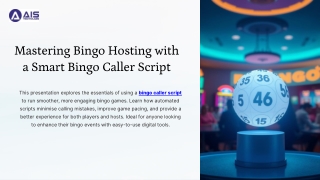 Mastering Bingo Hosting with a Smart Bingo Caller Script