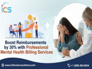 Boost Reimbursements by 30^1 with Professional Mental Health Billing Services