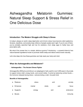 Ashwagandha Melatonin Gummies_ Natural Sleep Support & Stress Relief in One Delicious Dose