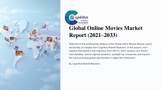 Global Online Movies Market Report 2025 and its Size, Share and Trends