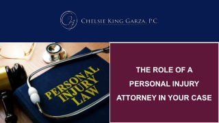 The Role of a Personal Injury Attorney in Your Case