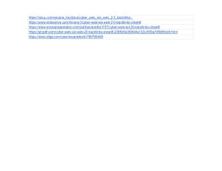 cyber web sol (Web 2.0 Backlinks) - Sheet10