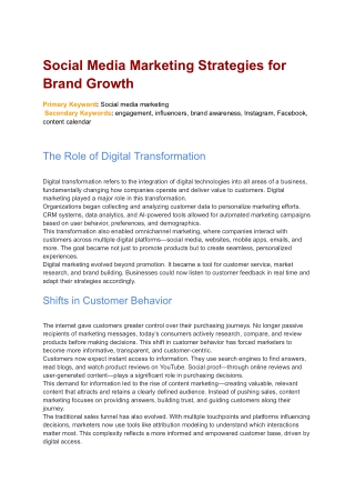 Content Marketing: Building Authority and  Driving Traffic