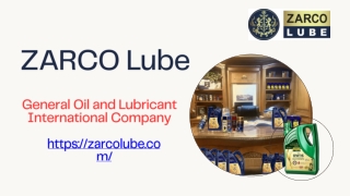 Gear Oil for Vehicles – Zarco Lube