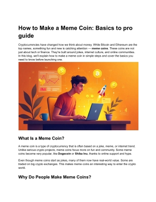 how to make a meme coin basics to pro guide
