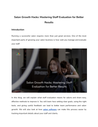 Salon Growth Hacks_ Mastering Staff Evaluation for Better Results