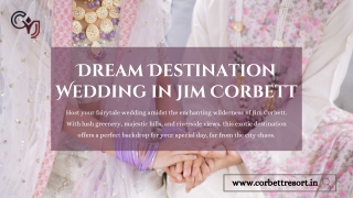 Luxury Resorts for Destination Wedding in Jim Corbett