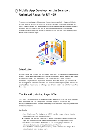 Mobile App Development in Selangor_ Unlimited Pages for RM 499