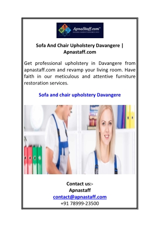 Sofa And Chair Upholstery Davangere Apnastaff.com