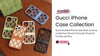 Premium Gucci iPhone Case – Luxury Designer Protection | uCaseSpot