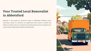 Your Go-To Local Removalist in Abbotsford
