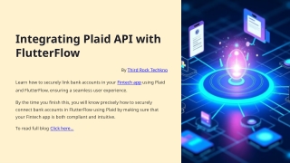 Integrate Plaid API with FlutterFlow for Bank Account Linking in Fintech