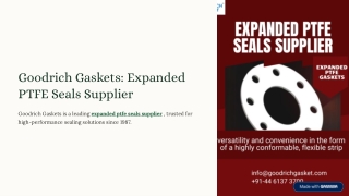 goodrich gaskets expanded ptfe seals supplier