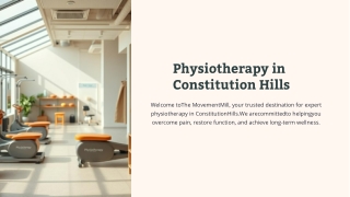 Trusted Physiotherapy in Constitution Hill | The Movement Mill