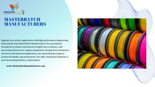masterbatch manufacturers