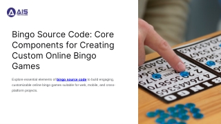 Bingo Source Code Core Components for Creating Custom Online Bingo Games