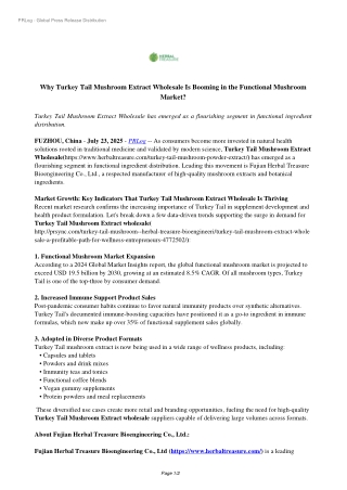 why-turkey-tail-mushroom-extract-wholesale-is-booming-in-the-functional-mushroom-market