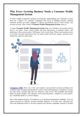 Customer Profile Software for Smarter Engagement
