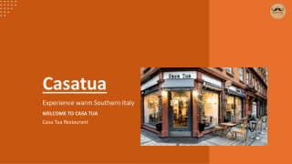Presentation - Authentic Italian Dining