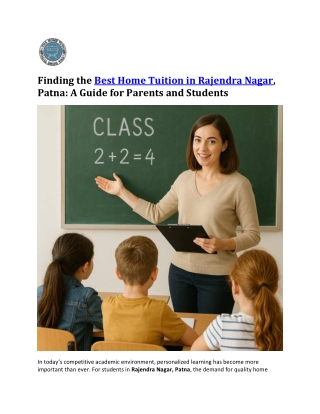 Best Home Tuition in Rajendra Nagar | Expert private tutors