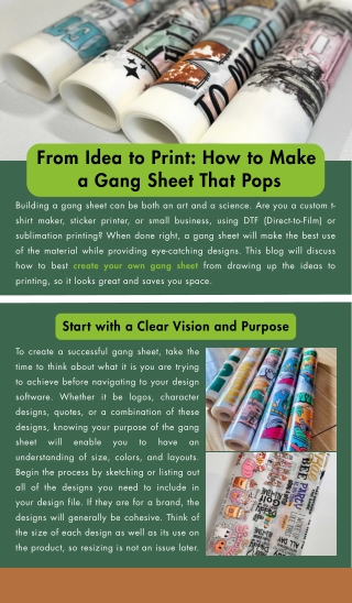 from idea to print how to make
