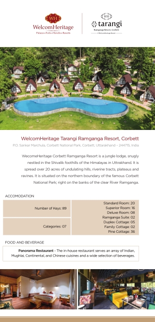 Luxury Family Resort in Jim Corbett with Pool | Welcomheritage Resorts