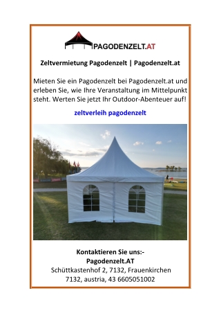 Pagodenzelt  Pagodenzelt.at
