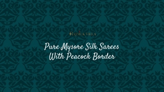 Buy Online Pure Mysore Silk Sarees in Hubli and India